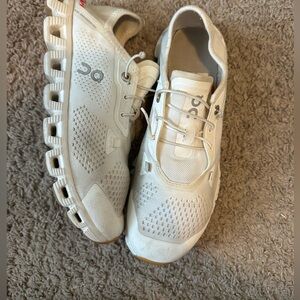 On Running Cream Athletic Shoes